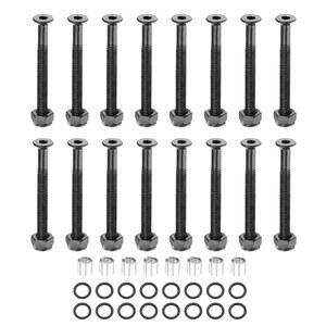 파티킬 스케이트보드 하드웨어 키트 책상 장착 나사 액슬 너트 스페이서 16개 트럭 휠용 와셔