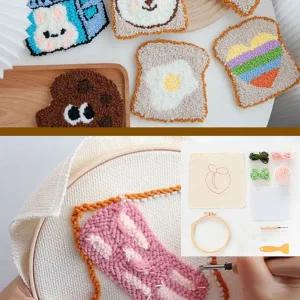 펀치니들 펑칭자수 컵받침 귀여운 diy 만들기 키트