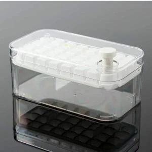 얼음 제조용 원터치 얼음통 화이트 64구 몰드 보관함