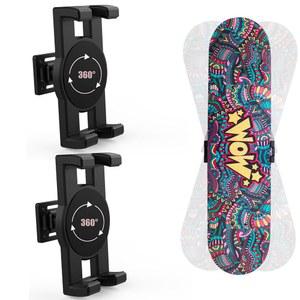 hhuxiue 2세트 스케이트 데크 벽걸이 마운트 360 회전식 스케이트보드 플로팅 디스플레이 행거 그랩 모든 스케이트보더에게 적합합니다