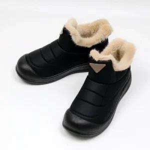 [제이시]제이시 푹신한 여자 털 패딩 통굽 퍼 부츠 3cm  B128
