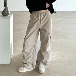 [신세계라이브쇼핑][옷자락] 여자 아메카지룩 카고 파라슈트 스트링 털기모 바지