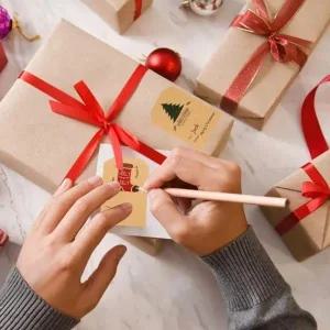 ( )크리스마스 포장 메모 스티커 4종 10장