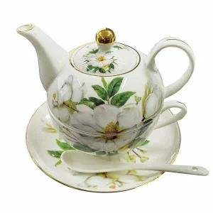 다알리아 WM58UK75 도자기 티포원 세트 찻잔 차주전자 티스푼