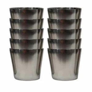 스텐 ES44QS67 물컵 중형 10개 스테인리스컵 스댕컵