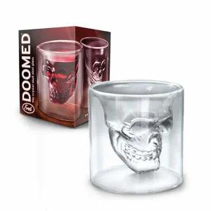해골 JB77JA45 샷글라스 소주잔 스트레이트잔 소형 이중유리컵