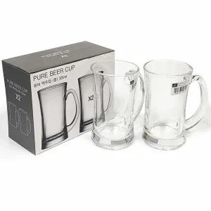 아트 NG53NL65 퓨어 맥주컵2P(중325ml) 글라스컵 유리컵 맥주잔