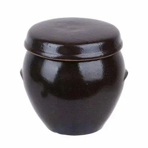 국산 QU10AB21 전통 옹기 항아리 양념 반찬 미니 장독 2호