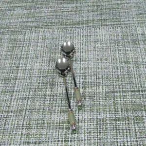 백산 JF12WN16 에메랄드 티스푼 그린 2개 티 숟가락 식기 수저