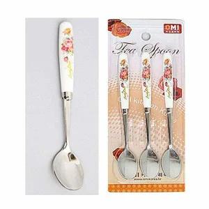 오미 QU79MO55 챠밍 황실장미 티스푼 3p 계량스푼 다용도스푼