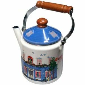 인덕션 WD17QI15 주전자 티팟 차 포트 법랑 주전자 블루 2L