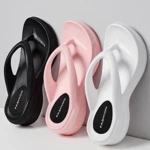 여자 굽쪼리 굽높은 쪼리 슬리퍼 여름철 편한 신발 (WACFE04)