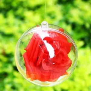 소품 투명 플라스틱 볼 5cm 홈파티 뽑기 파티모빌 둥근캡슐