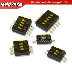 5PCS SMD SMT 슬라이드  스위치 1P 2P 3P 4P 5P 6P 8P 1.27mm 방식 DIP 검정색 피치 토글 스냅