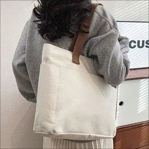 빅사이즈 캔버스 에코백 쇼퍼백 보부상 데일리가방 3색