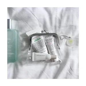 똑딱이 카드 동전 지갑 파우치 PVC 투명 클리어 미니 립스틱 귀여운