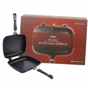 티타늄 SR50VW76 양면팬 특대 1P 310x230x70mm 후라이팬 프라이