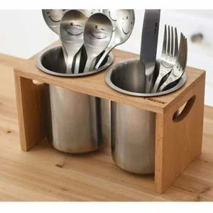 크라운포드 QG23PG25 수저통 숟가락통 수저꽂이 젓가락통 2구