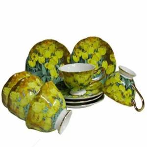 씨씨 ES44LT08 커피잔 도자기 찻잔 홈 카페 튤립 커피잔 5세트