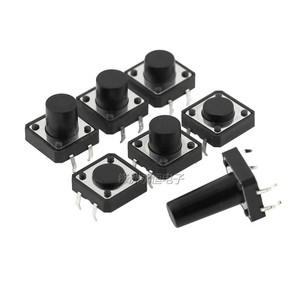 택트 스위치 조그 버튼 12x12x4.3 5 6 7 8 9 10 11 12 13 14mm DIP 4PIN 50 개로트