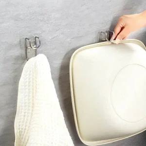 스테인리스 세수대야 바가지 수건 정리 걸이 홀더 (WFFVQG3)