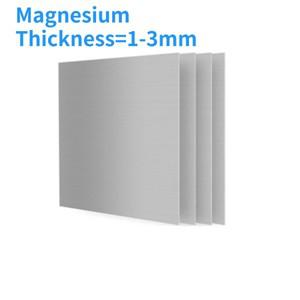 1pc AZ31B 마그네슘 플레이트 실험용 합금 사용자   제로 절단 가능 두께 = 1-3mm 길이 100/200mm