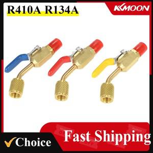 AC HVAC 냉동 충전 호스용 3PCS 색상 코드 R410A R134A 차단 밸브