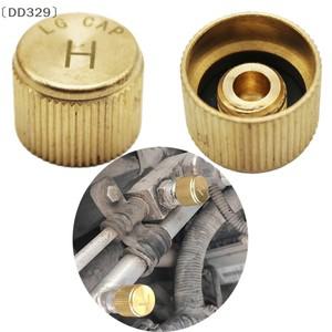 DD329 자동차 에어컨 냉매 먼지 커버 밸브 코어 캡 고저압 측면 포트 액세서리