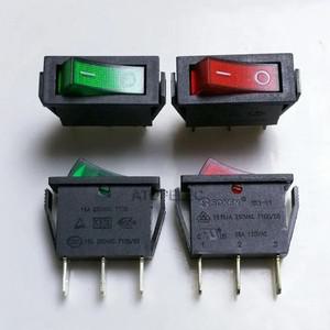메인 3 핀 SPDT 스냅인 ON-OFF 조명 라이트 로커 스위치 250V 16A 하이 퀄리티 UL VDE 레드 그린 2 개