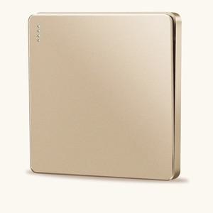 DepoGuye1Gang2Way 임베디드 푸시 버튼 스위치 16A 골드 영국 조명 on off 벽 로커 86mm x