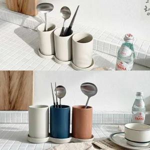 고품질 예쁜 주방 소품 숟가락통 집들이 결혼 친구 선물 수납 (WFFWJK9)