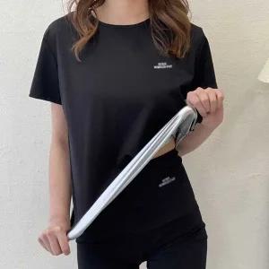 고품질 여자 트레이닝 러닝 운동복 반팔 상의 티셔츠 코디 (WFFWJTZ)