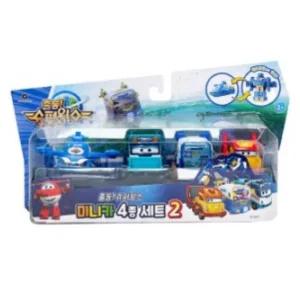 슈퍼윙스 미니카 4종세트 변신 로봇 손주 크리스마스