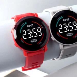 LED 빅 다이얼 남녀 공용 슬림 디자인 손목시계 커플시계