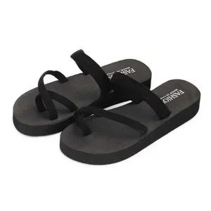 고품질 여성 가벼운 신발 빅사이즈 블랙 슬리퍼 물놀이 쪼리 (WFFWLJK)