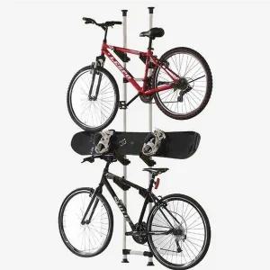 고품질 실내용 자전거 보드 고정 봉 3단 정리 거치대 행거 (WFFWN3X)