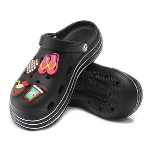 미끄럼 방지 발목 스트랩 슬리퍼 샌들 물놀이 키높이 (WC59214)