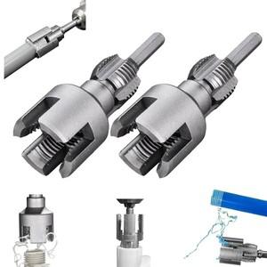 파이프 나사 절단 도구 통합 내부 및 외부 스레딩 전기 드릴 호환 PVC 스레더 키트