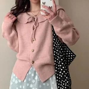 [라일리여성의류] Rly 여성 케이프 니트 가디건 여리여리한 아우터