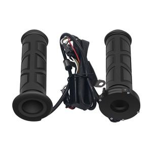 12V 바이크 오토바이 가열 그립 핸들 바 머프 슬리브 스위치 조절 가능 온도 겨울 22mm 모토 스쿠터