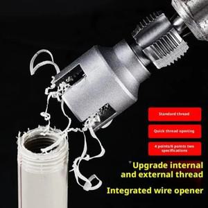 DN15 DN20 파이프 스레딩 도구 육각 섕크 다이 내부 외부 스레드 수도관 전기 드릴 호환 PPR PVC MPP 수리