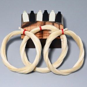 빈고보우 3 행크스 내추럴 몽골 말털 바이올린, 비올라 보우 언블리치 화이트 29인치 피들 보우 헤어 교체 키트