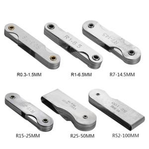 반경 게이지 스테인레스 스틸 필렛 외부 내부 오목 볼록 측정 도구