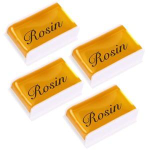 오 4Pcs 바이올린 첼로 비올라 로진 내추럴 보우 스트링 악기 액세서리용 로진 라이트 로우 더스트