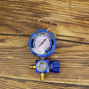 BSEVB-R410A R22 R134A R404A 냉매 용 에어컨 게이지 시각적 거울이 매니 폴드 압력계 밸브