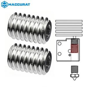 Maccurat 고유량 CHT 노즐 구리 커넥터 V6 화산 히터 블록-V6 용 핫 엔드 어댑터