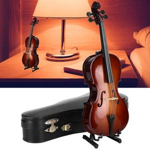 첼로, 미니어처 나무 첼로 모델 작은 바이올린 미니 바이올린 투명하고 아이들, 친구들, 부모님, 연인을 위한 독특한 정교함