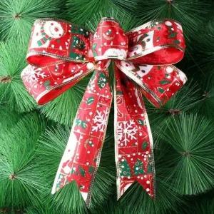 ( )블레스 레드 리본 크리스마스 벽트리 장식품 오너먼트_23915244