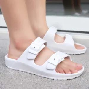 여름신발 투버클 남녀공용 패션슈즈 비치 데일리슈즈