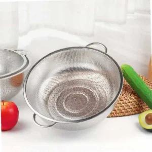 퀸센스 스텐 채반 양수 튀김망 소쿠리 바구니 29cm